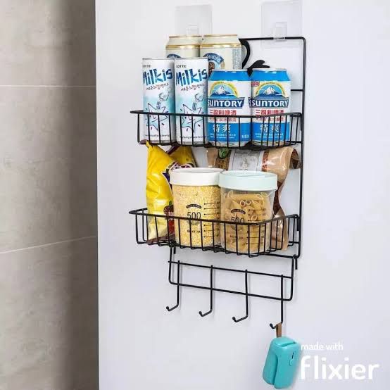 Bathroom & Kitchen Punch Free Corner Shelf | Space Saving Shelf Pakistan