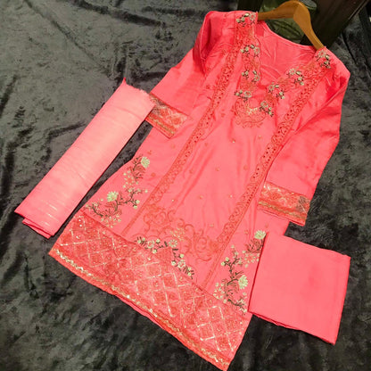 Eid Special Cotton 3PC Suit – Elegant Lounge Collection ✨