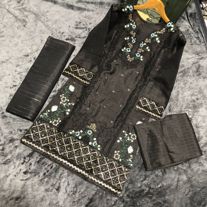 Eid Special Cotton 3PC Suit – Elegant Lounge Collection ✨