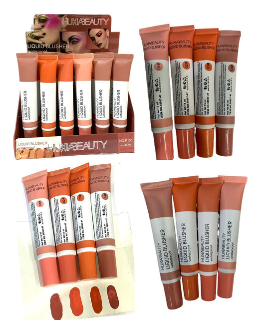 HUXIABEAUTY Original Liquid Cream Blush – 4 Stunning Shades Set