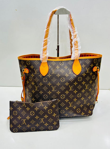 Premium Leather Shoulder Bag – With Matching Pouch ✨