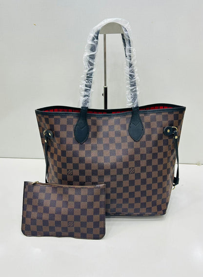 Premium Leather Shoulder Bag – With Matching Pouch ✨