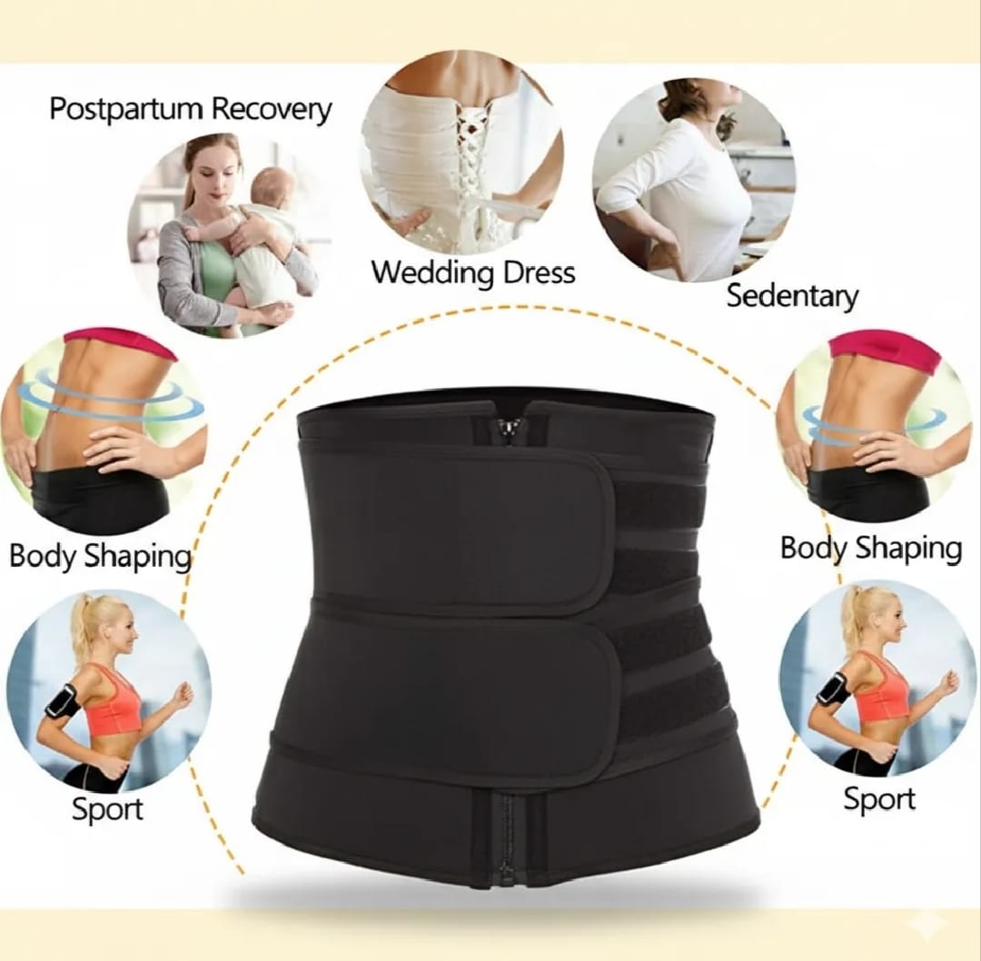 Women’s Waist Training Corset Belt – Tummy Control Body Shaper for Slim Waist, Workout & Daily Wear