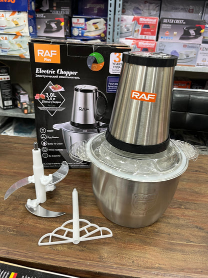 5-in-1 Silver Crest 3L Electric Meat Chopper | Electric & Hand Push Food Processor