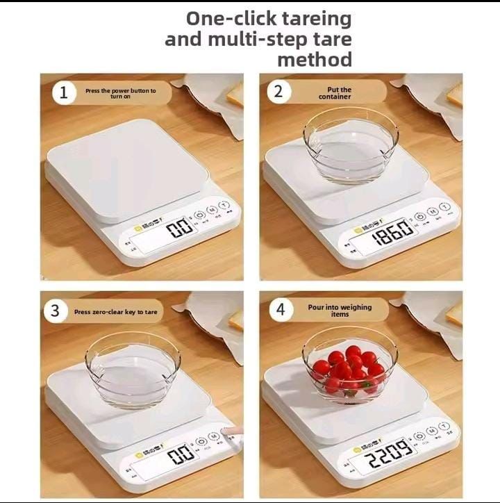 High Quality Kitchen Digital Weighing Scale | 10KG Capacity | Accurate Electronic Food Scale
