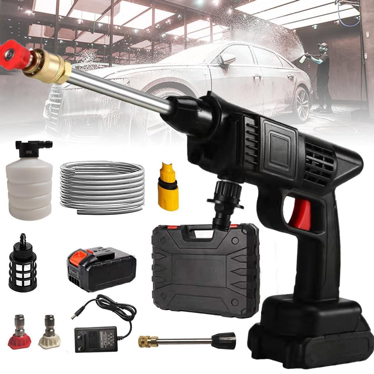 Portable Powerful High Pressure 48V Max Power Cordless Car Wash Water Jet Foam Gun