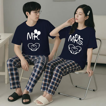 New Couple Night Suit for Men & Women – Soft Cotton Jersey Nightwear