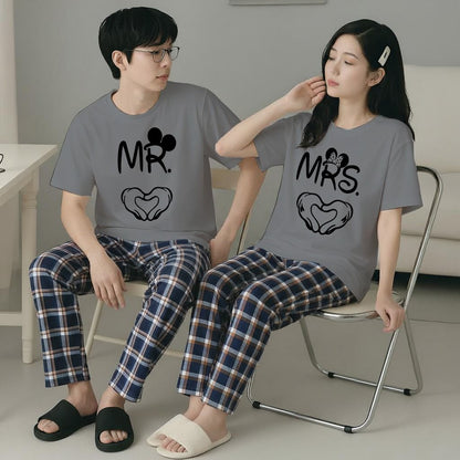 New Couple Night Suit for Men & Women – Soft Cotton Jersey Nightwear