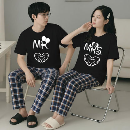 New Couple Night Suit for Men & Women – Soft Cotton Jersey Nightwear