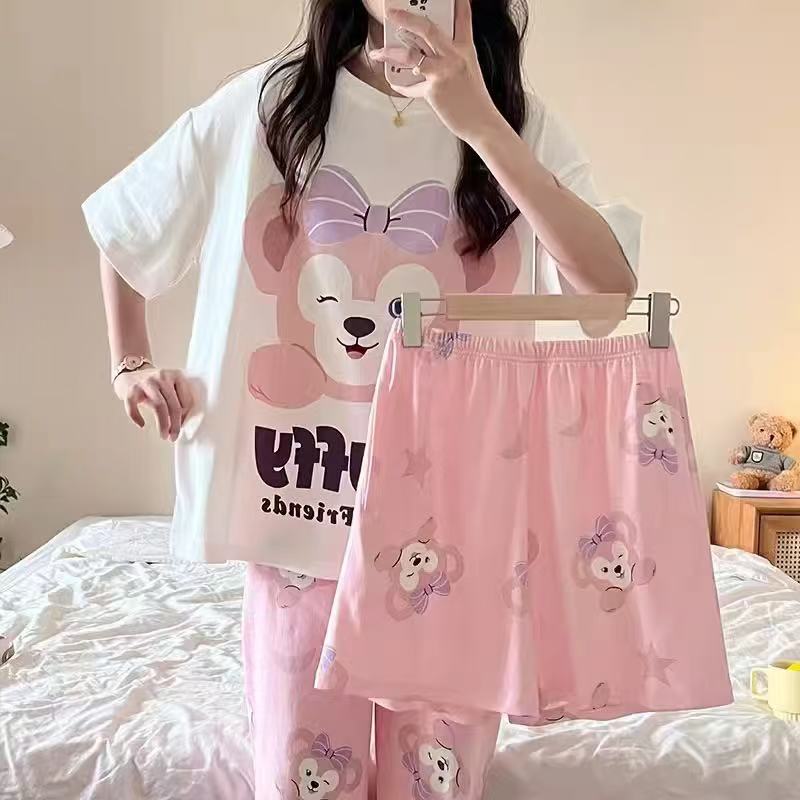 Premium 3-Piece Malai Cotton Nightwear