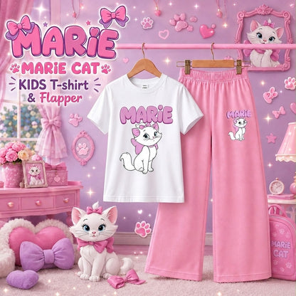Marie Cat Kids T-Shirt & Trouser Set | Cute & Trendy