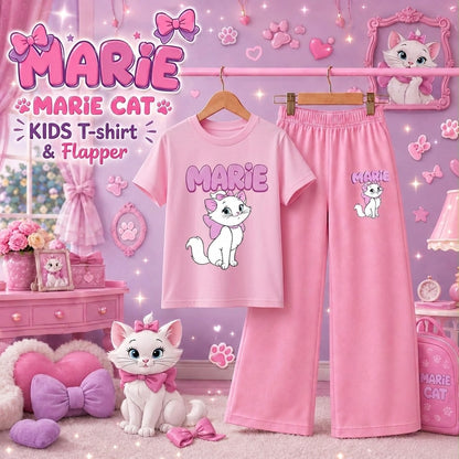 Marie Cat Kids T-Shirt & Trouser Set | Cute & Trendy