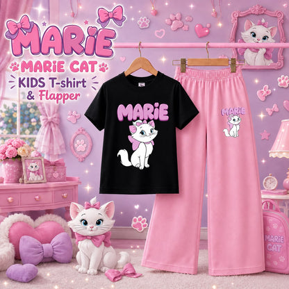 Marie Cat Kids T-Shirt & Trouser Set | Cute & Trendy