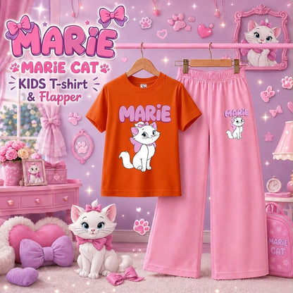 Marie Cat Kids T-Shirt & Trouser Set | Cute & Trendy
