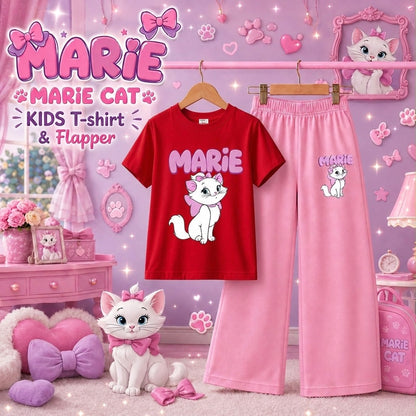 Marie Cat Kids T-Shirt & Trouser Set | Cute & Trendy