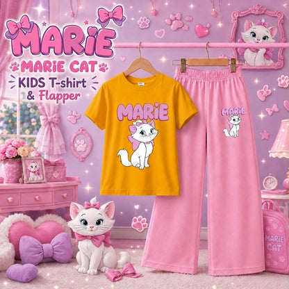 Marie Cat Kids T-Shirt & Trouser Set | Cute & Trendy