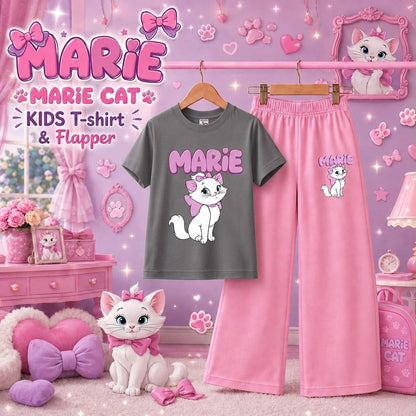 Marie Cat Kids T-Shirt & Trouser Set | Cute & Trendy