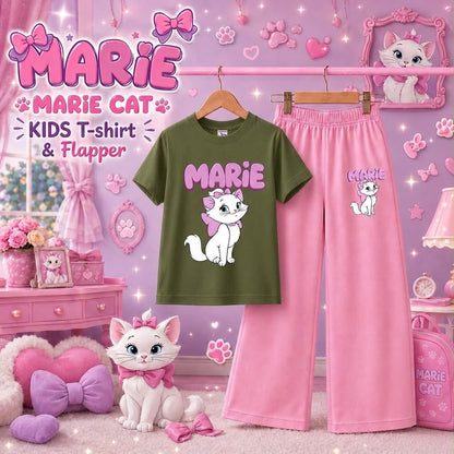 Marie Cat Kids T-Shirt & Trouser Set | Cute & Trendy
