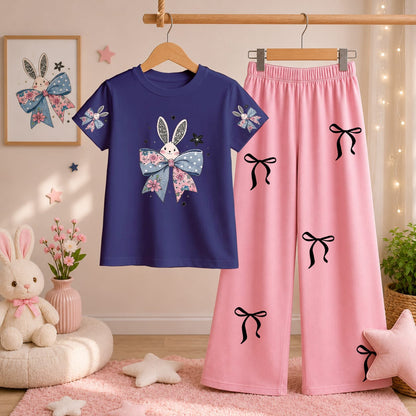 Kids T-Shirt & Flapper 2-Piece Set | 3D Digital Print