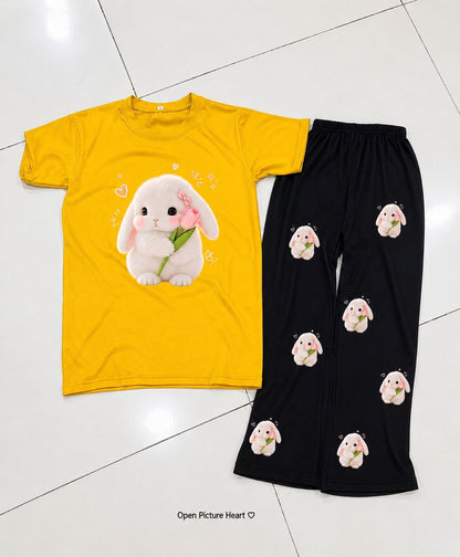 Kids T-Shirt & Flapper 2-Piece Set | 3D Digital Print