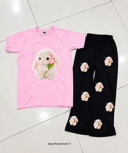 Kids T-Shirt & Flapper 2-Piece Set | 3D Digital Print