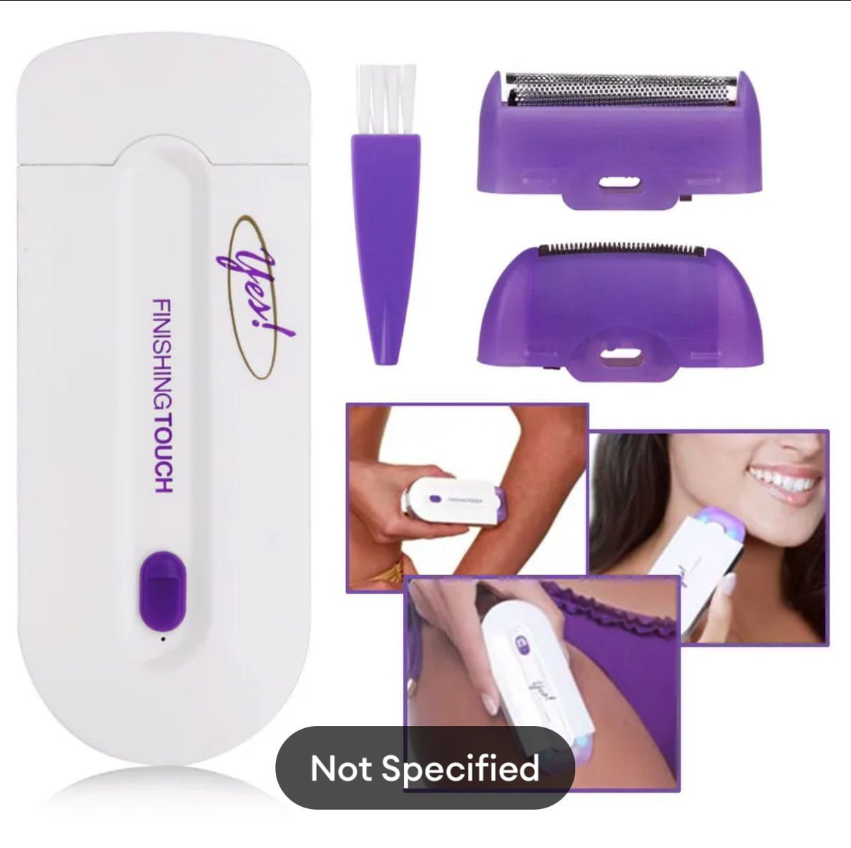 3-in-1 Electric Finishing Touch Hair Remover & Trimmer for Women