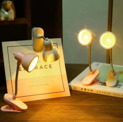 Flexible Clip-On LED Desk Lamp – Adjustable Gooseneck Study Light with Table Clamp