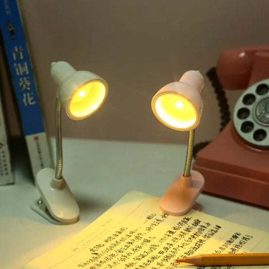 Flexible Clip-On LED Desk Lamp – Adjustable Gooseneck Study Light with Table Clamp