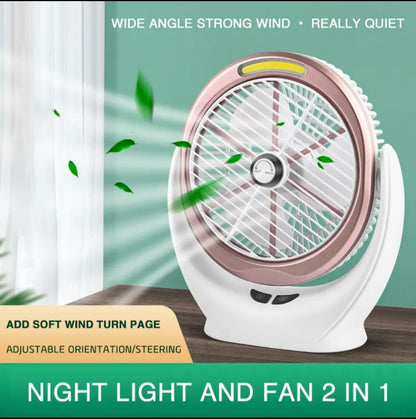 Portable Table Fan with Adjustable Tilt, Powerful Airflow & Compact Design