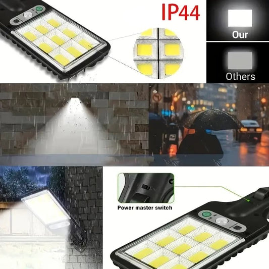 200W Solar-Powered Outdoor Street Light with Remote Control & Motion Sensor