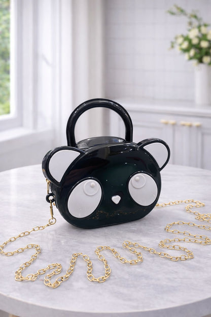 Kidz Panda Design Fiber Bag – Cute Cartoon bag for Kids