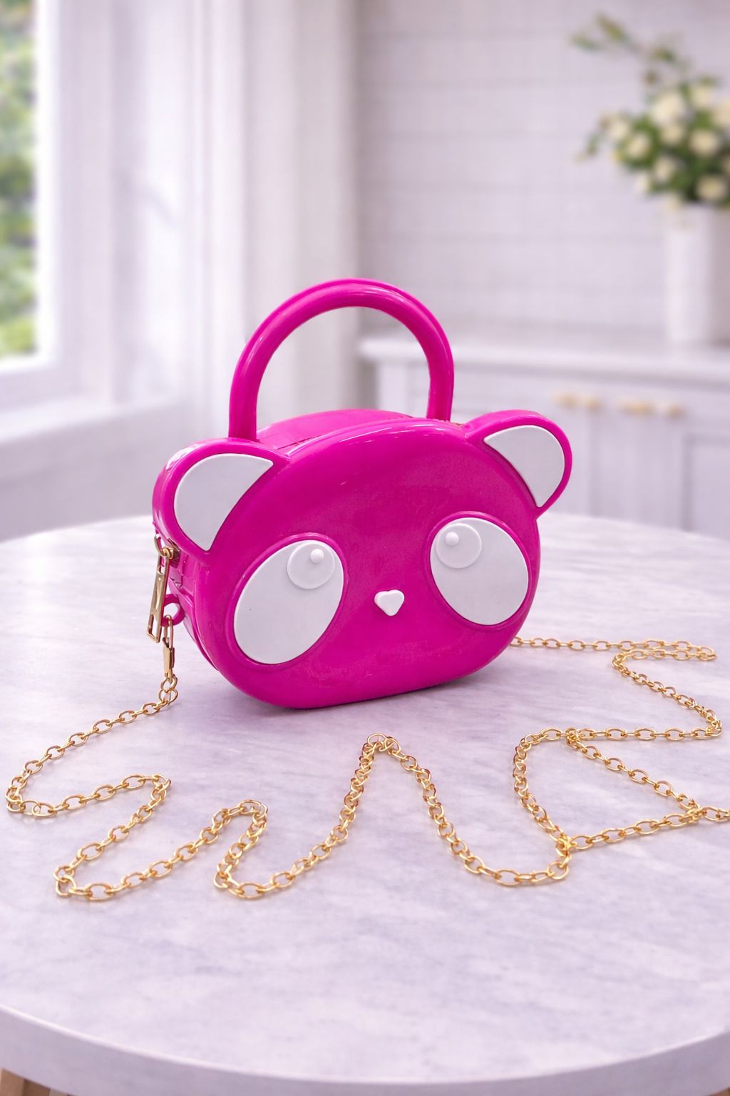 Kidz Panda Design Fiber Bag – Cute Cartoon bag for Kids