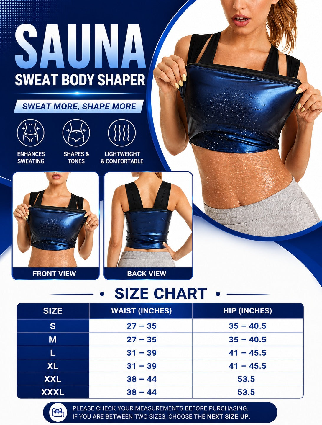 Premium Sauna Sweat Shaper for Men & Women
