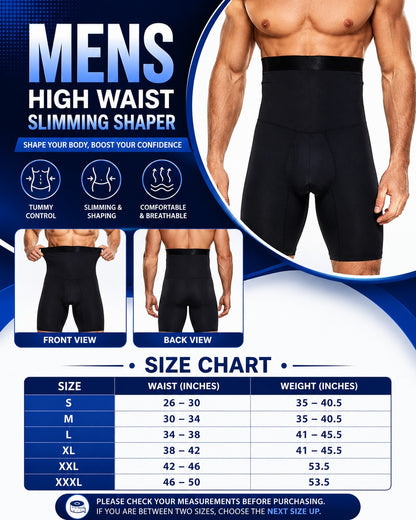 Men's Cross Notch Half Body Shaper