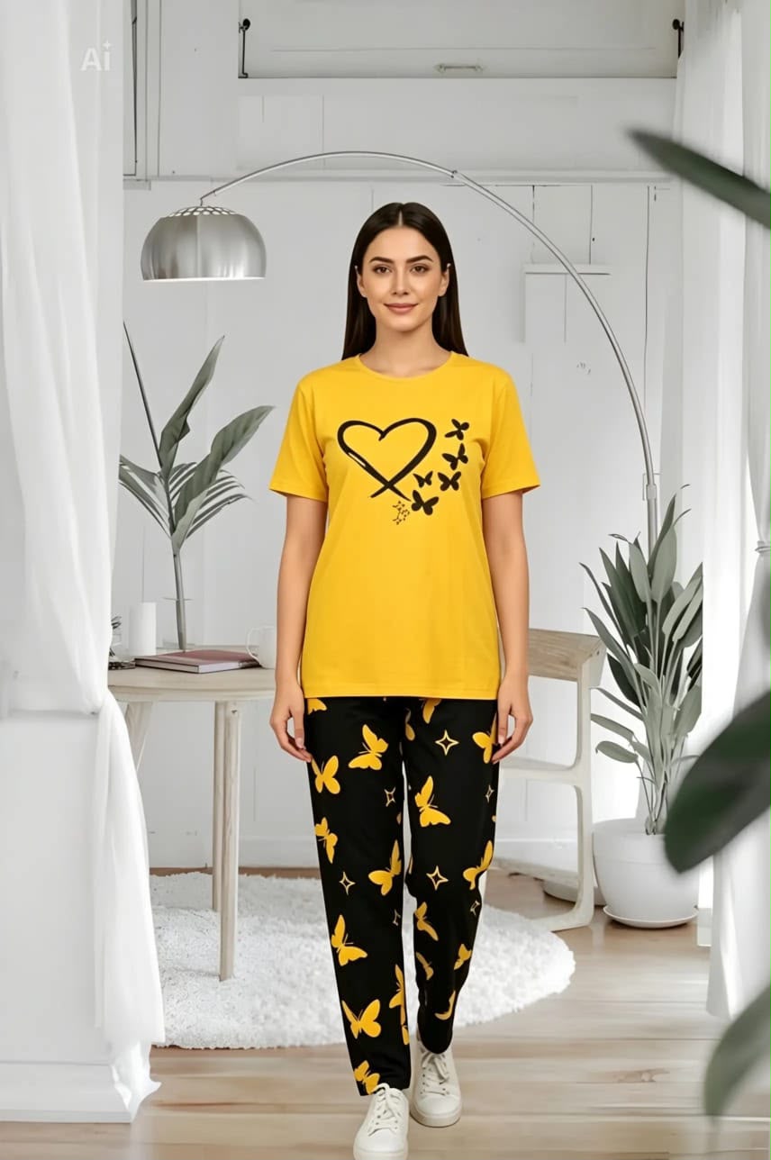 Premium Soft Cotton Jersey Night Suit – Comfortable & Stylish