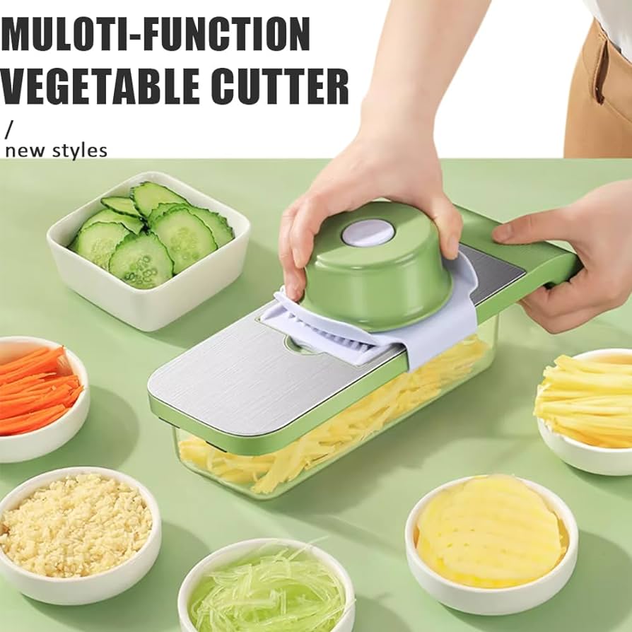5-in-1 Stainless Steel Vegetable Cutter | Fast, Safe & Effortless Chopping