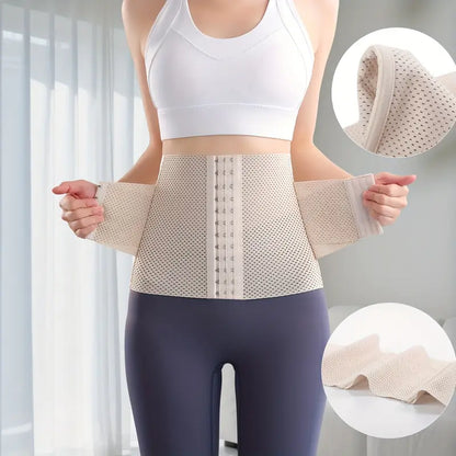 3-Hook Waist Support & Compression Belt for Women - Adjustable Body Shaper