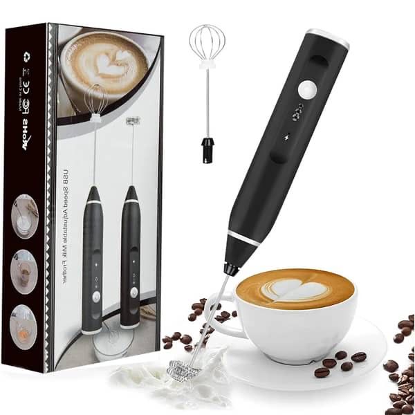 Rechargeable Electric Coffee Beater – USB Charging Handheld Milk Frother