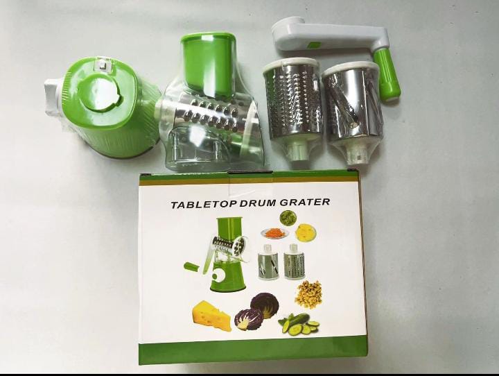 Table Top Multifunctional Vegetable Cutter – Hand Crank Shredder & Grater