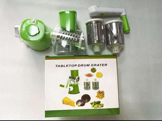 Table Top Multifunctional Vegetable Cutter – Hand Crank Shredder & Grater