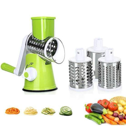 Table Top Multifunctional Vegetable Cutter – Hand Crank Shredder & Grater
