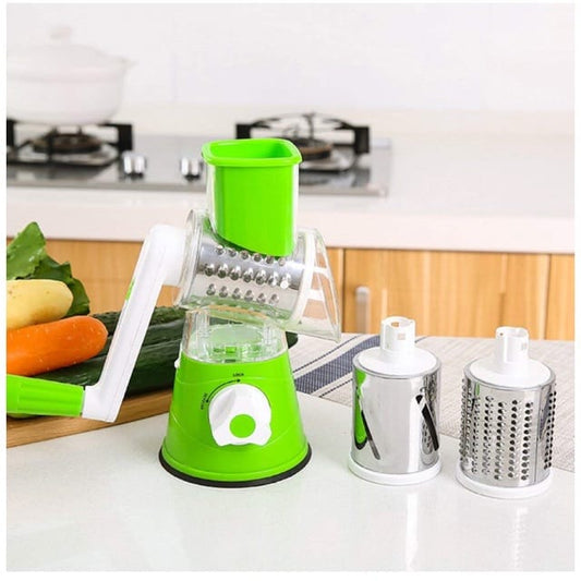 Table Top Multifunctional Vegetable Cutter – Hand Crank Shredder & Grater