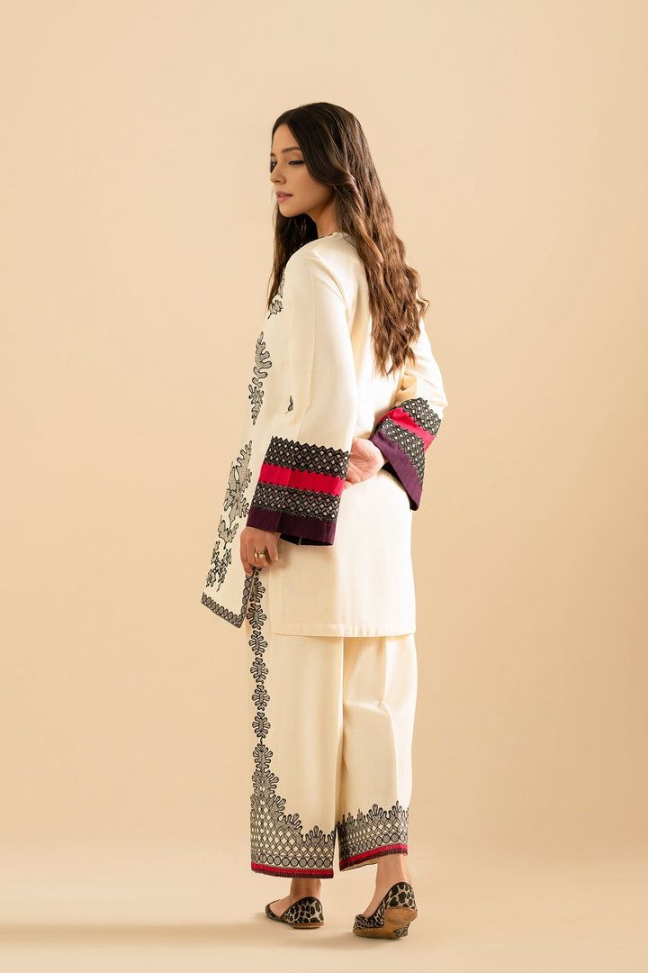 Swiss Bloom Digital Print 2Pc Suit - Swiss Lawn Fabric