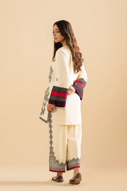 Swiss Bloom Digital Print 2Pc Suit - Swiss Lawn Fabric