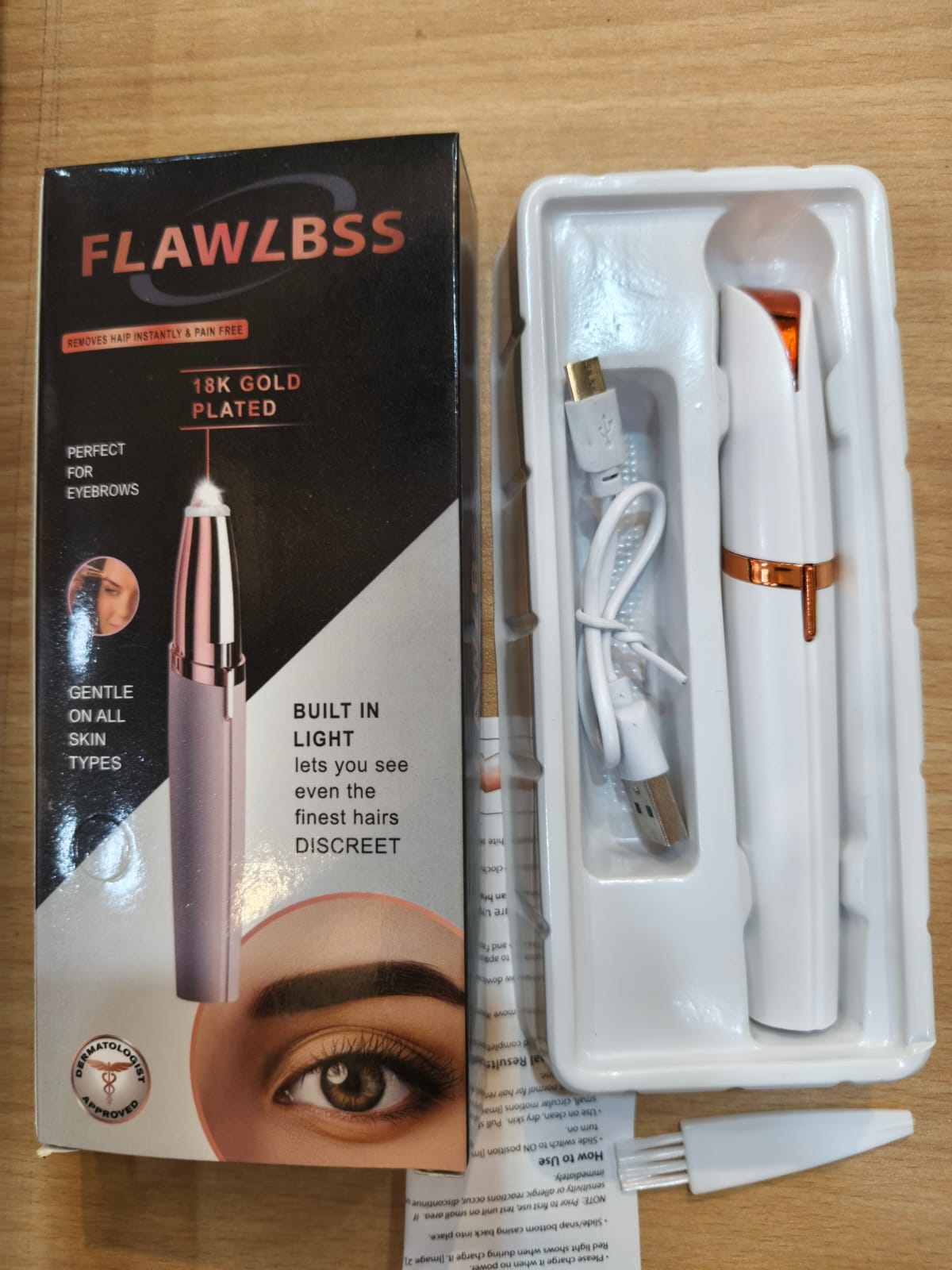 Finishing Touch Flawless Brows – Eyebrow Hair Remover for Women (Rechargeable & Painless)