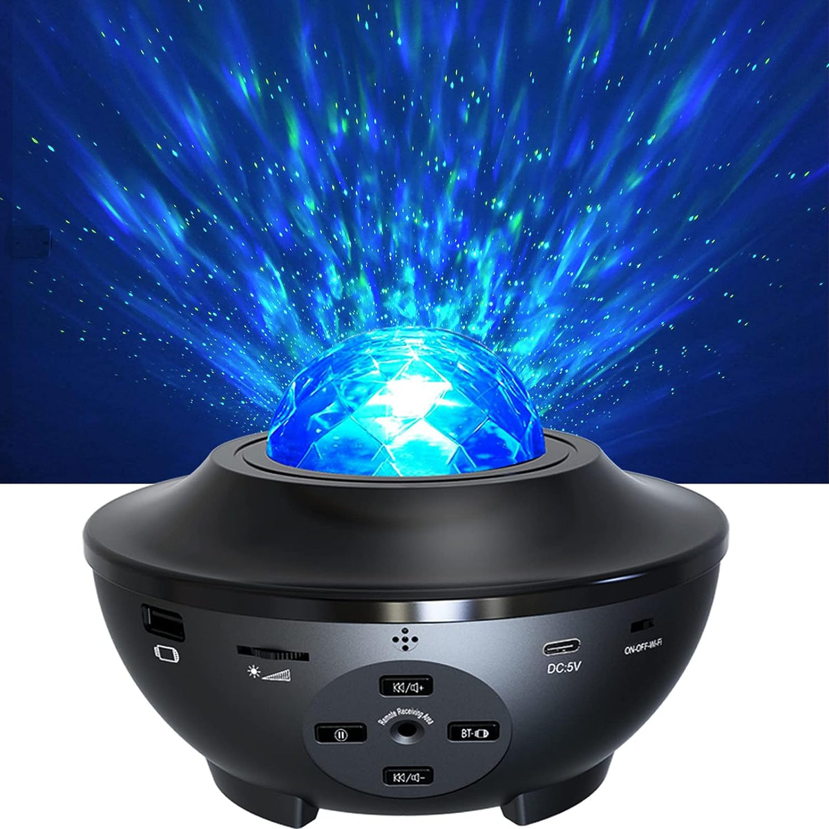Starry Sky Galaxy Projector with Bluetooth Speaker, Remote Control & Multicolor LED Night Light