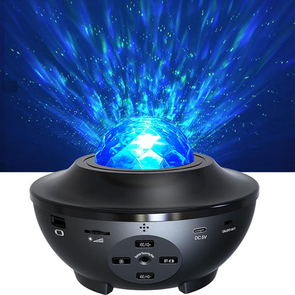 Starry Sky Galaxy Projector with Bluetooth Speaker, Remote Control & Multicolor LED Night Light