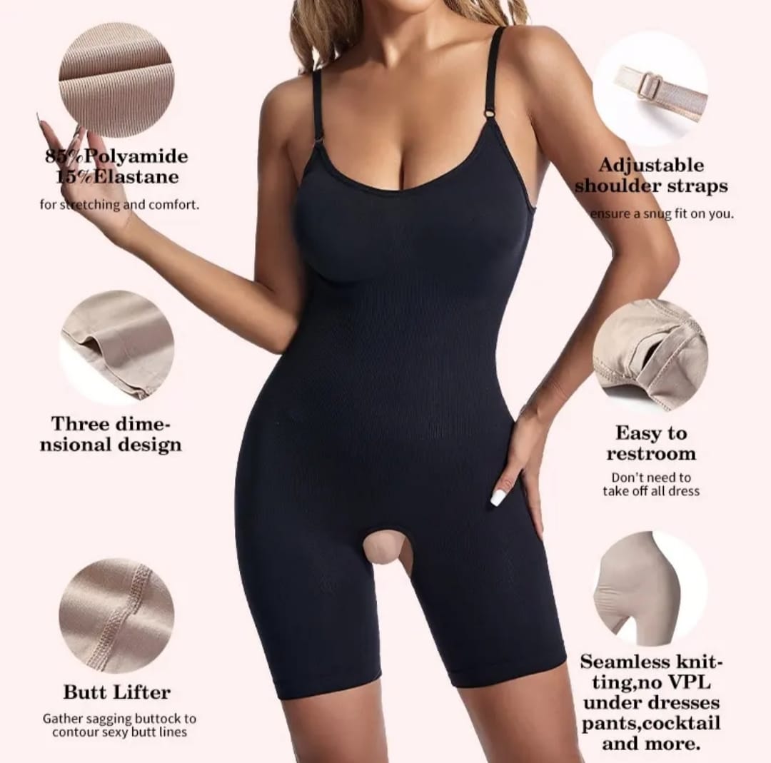 Full Body Shaper – Seamless Tummy Control Bodysuit