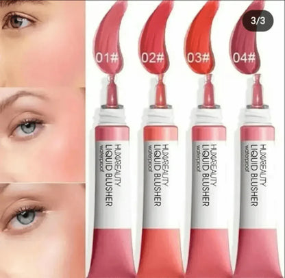 HUXIABEAUTY Original Liquid Cream Blush – 4 Stunning Shades Set