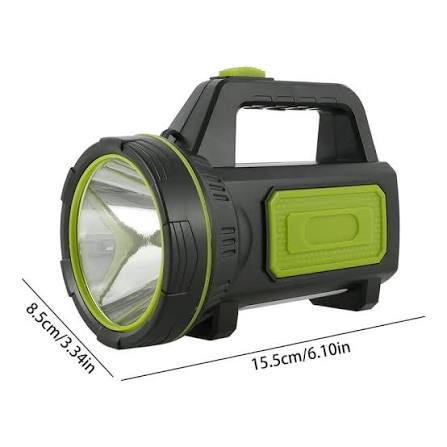 30W LED Solar Rechargeable High Power Torch | 1500M Long Range Searchlight | USB Type-C Charging | 20000mAh Power Bank | Emergency Handheld Flashlight